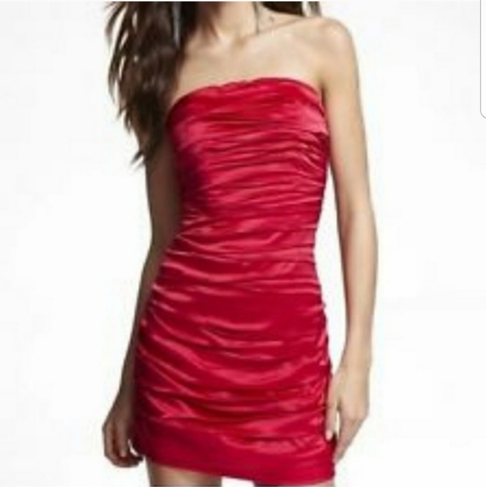 Express strapless dress